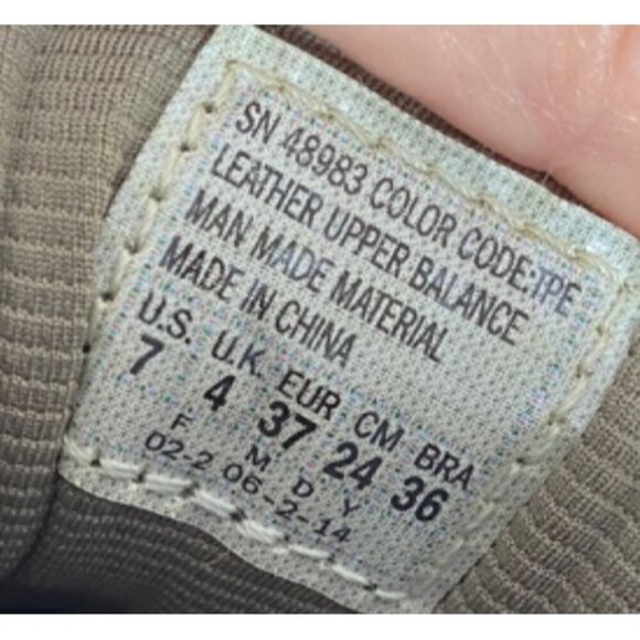 Skechers Relaxed Fit Memory Foam Taupe Leather Sneaker Walking Shoe Women's 7 - Picture 7 of 9